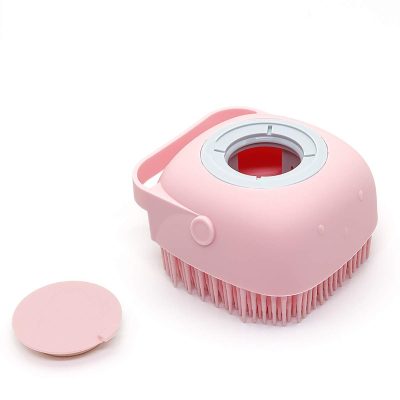 Silicone Bath & Shower Brush With Soap Dispenser