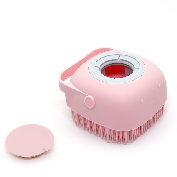 Silicone Bath & Shower Brush With Soap Dispenser