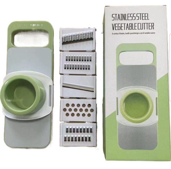 Stainless Steel 5in1 Multifunctional Vegetable Slicer Cutter