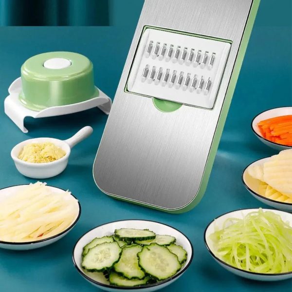 Stainless Steel 5in1 Multifunctional Vegetable Slicer Cutter - Image 8