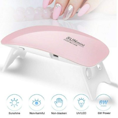 SUN Mini Nails Lamp LED Light Potable UV LED Lamp Nail Dryer Gel Nail 6W US