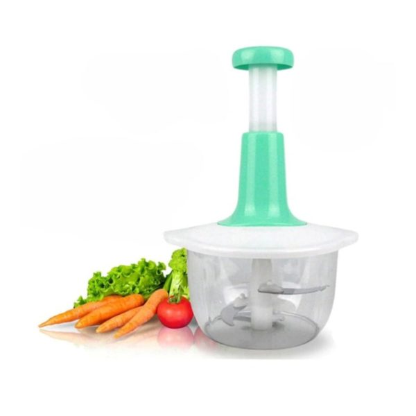Manual Hand Push Chopper, Unbreakable Body with 2.4L Capacity, for Vegetables & Meat - Image 6