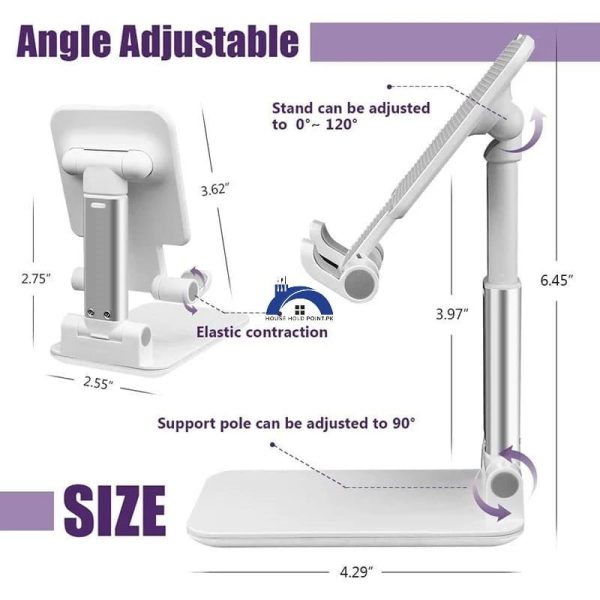 Desktop Folding Lifting Bracket Mobile Phone Stand Desk Mounts For Phones - Image 6