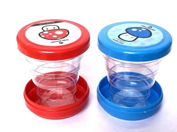 Foldable Glass/Magic Cup 1 or 2 Availble | Easy To Carry in Pocket | Pocket Glass