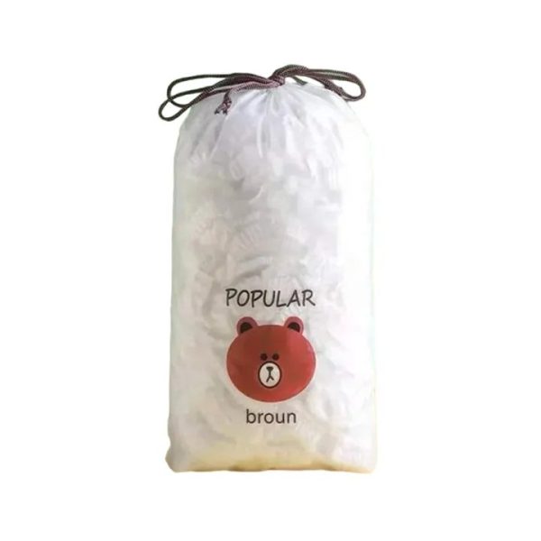 100Pcs Reusable Elastic Food Storage Covers Disposable Food Plastic Wraps Storage