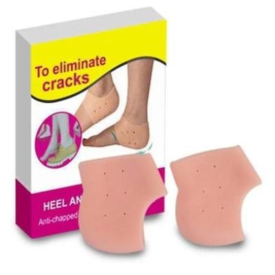 Silicone Heel Anti Crack Set For Men And Women Free Size -2pcs