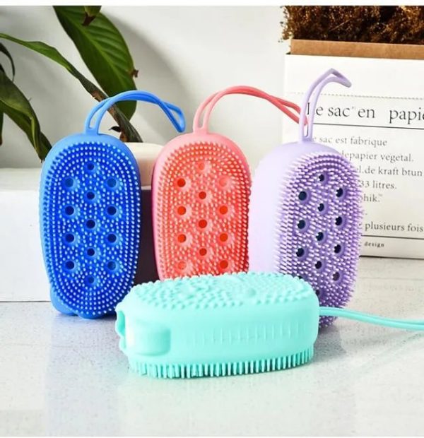 Exfoliating Bath Sponge，2 in 1 Loofah Sponge Gloves for Bath，Exfoliating Body Scrubber for Men and Women - Image 3