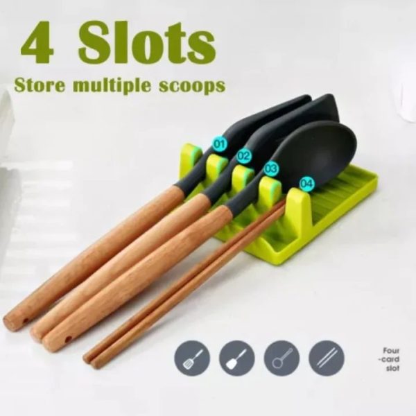 High quality kitchen lids cover & spoon holder/ spoon stand, making ease in cooking, spoon holder stand / spoon rest & lids stand, kitchen organizer spoon organizer spoon rack, kitchen accessories cutlery organizer stand, combo with pot holder - Image 3