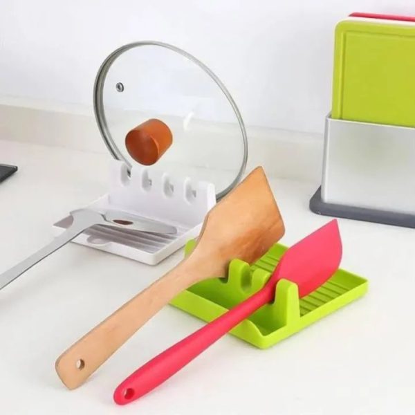 High quality kitchen lids cover & spoon holder/ spoon stand, making ease in cooking, spoon holder stand / spoon rest & lids stand, kitchen organizer spoon organizer spoon rack, kitchen accessories cutlery organizer stand, combo with pot holder - Image 2