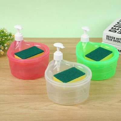 Soap Dispenser And Sponge Holder Easy Dispensing Multifunctional
