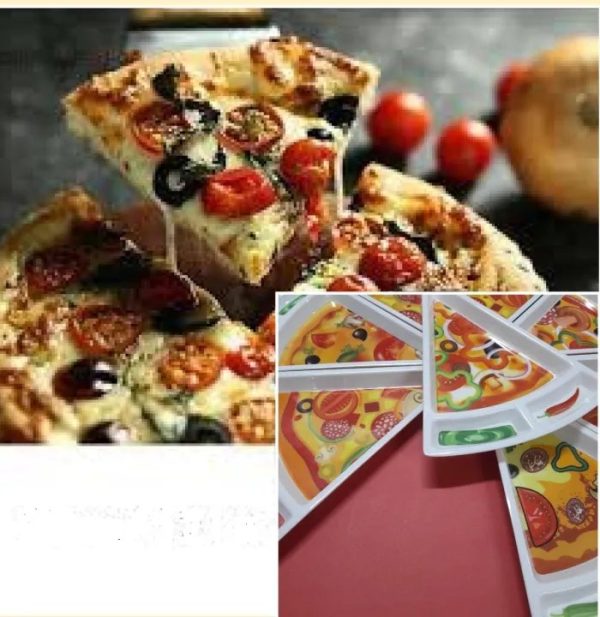 Pizza Slice Shaped Serving Plate For Serving Pizzas & Pastas ~ Material Melamine

pair - Image 3