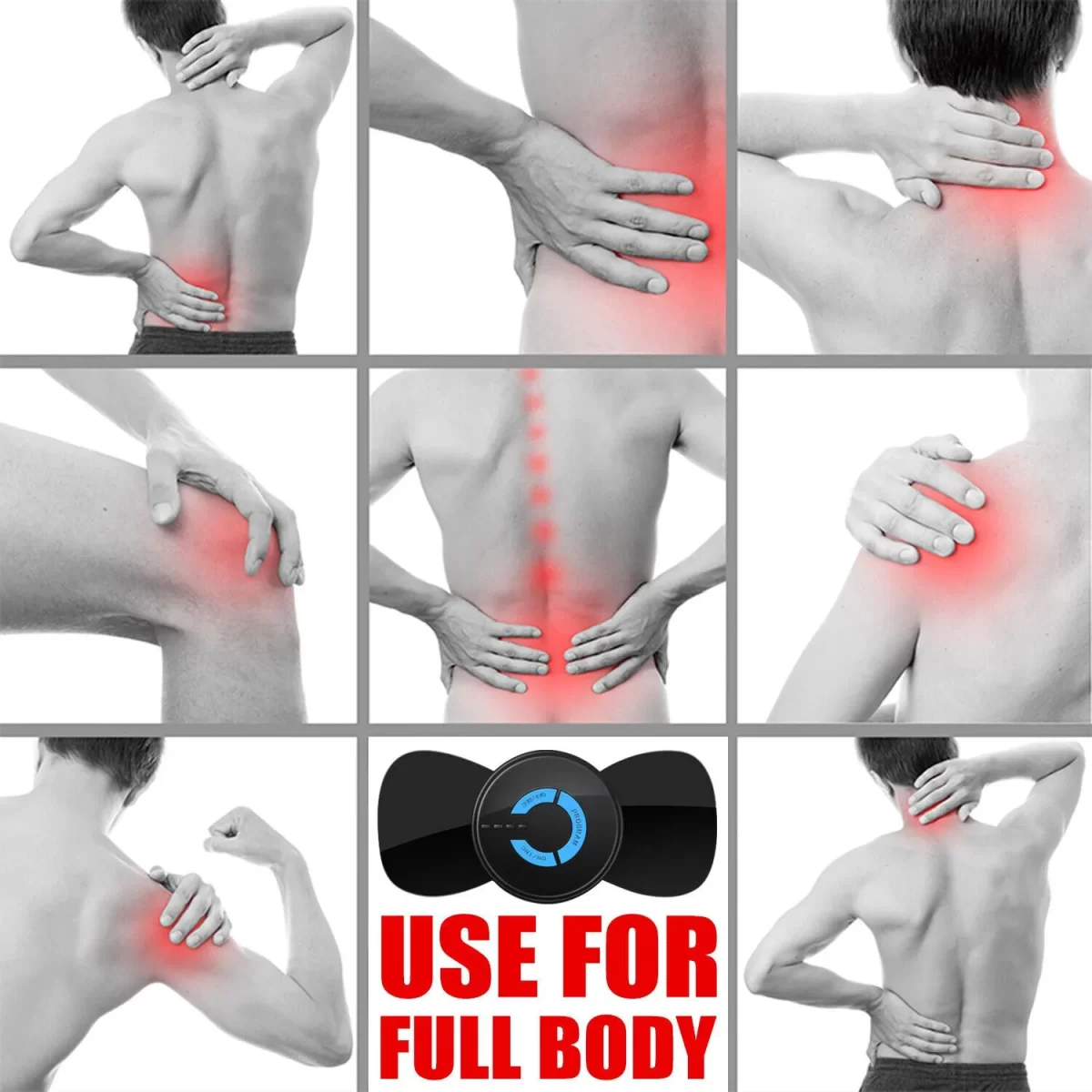 Mini Body Massager Portable and Rechargeable Pain Foot Massager Electric Muscle Stimulation Improve Blood Circulation Relieve Pain - Image 3