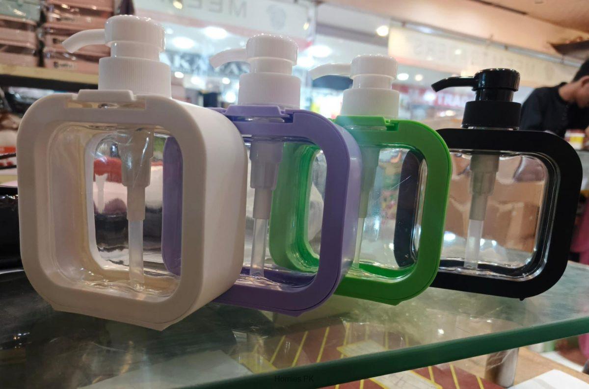 Refillable Wash Hand Liquid, Dish Detergent, Shampoo Lotion Bottle with Pump  Green and purple color available - Image 4