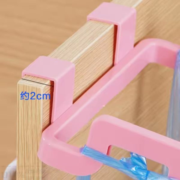 Pack of 4 - Garbage/Trash Bin Bag Holder & Towel Rack For Kitchen Drawer. Random Colours 