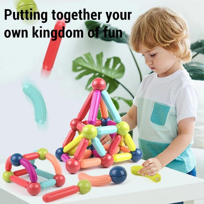 25Pcs Magnetic Building Blocks Stick Toy Box Pack - Image 2