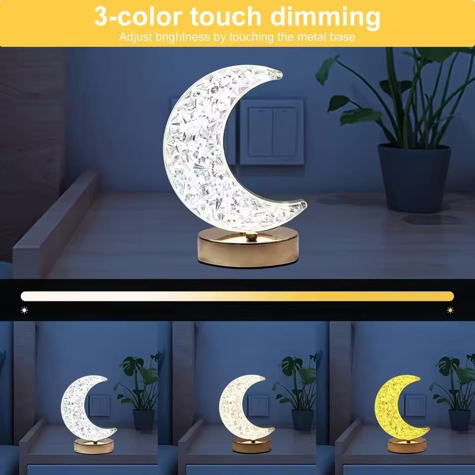 Creative Star & Moon Bedside Touch Desk Lamp Room Decoration - Image 1